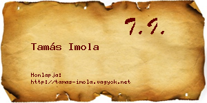 Tamás Imola névjegykártya